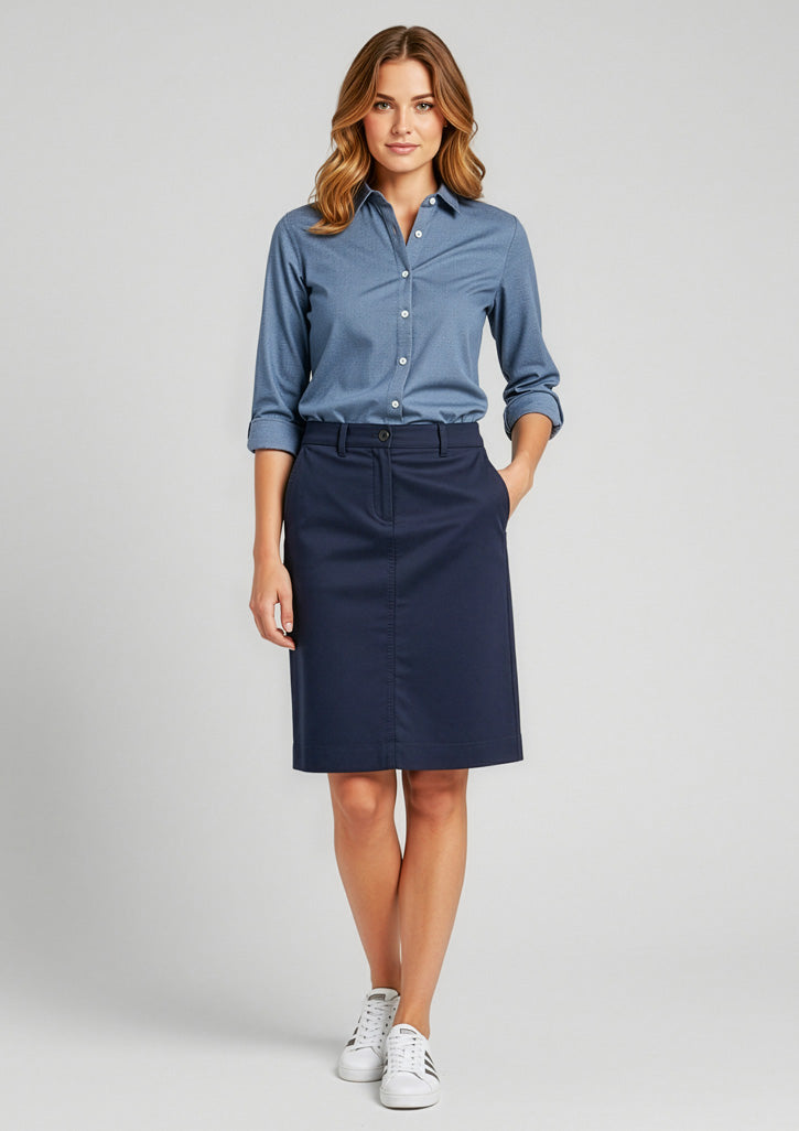 Womens Lawson Skirt - CAFEWEAR NZ - Navy / 6