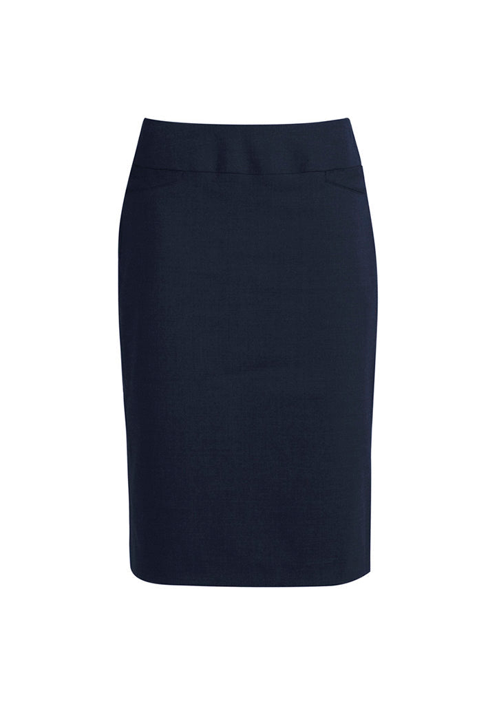 Womens Classic Knee Length Skirt - CAFEWEAR NZ - Navy / 6