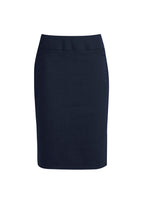 Womens Classic Knee Length Skirt - CAFEWEAR NZ - Navy / 6