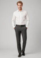 Mens Classic Flat Pant - CAFEWEAR NZ - Charcoal Marle / 72