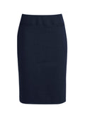 Womens Classic Below Knee Skirt - Navy