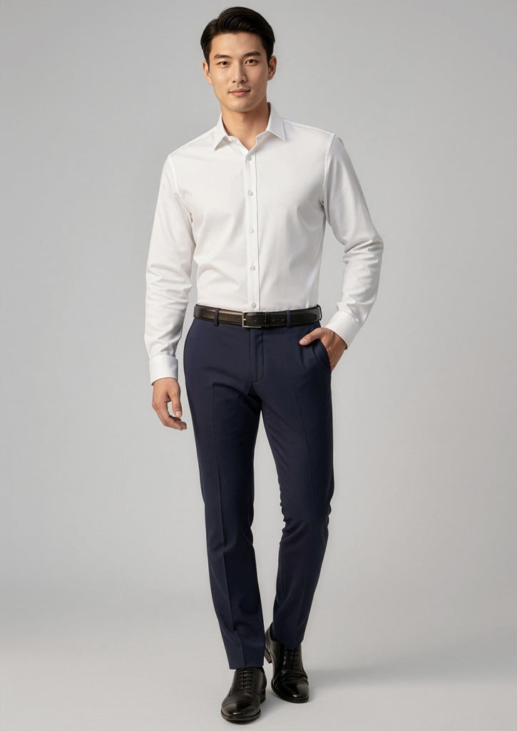 Mens Classic Slim Pant - CAFEWEAR NZ - Navy / 72