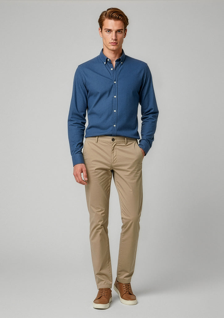 Mens Lawson Chino Pant - CAFEWEAR NZ - Dark Stone / 72