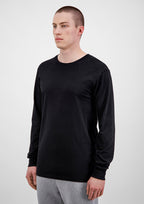 Basis Mens Long Sleeve Tee - Black back
