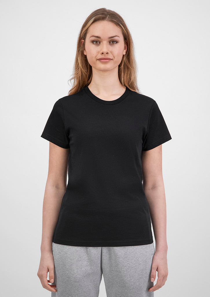 Basis Womens Short Sleeve Tee - Black