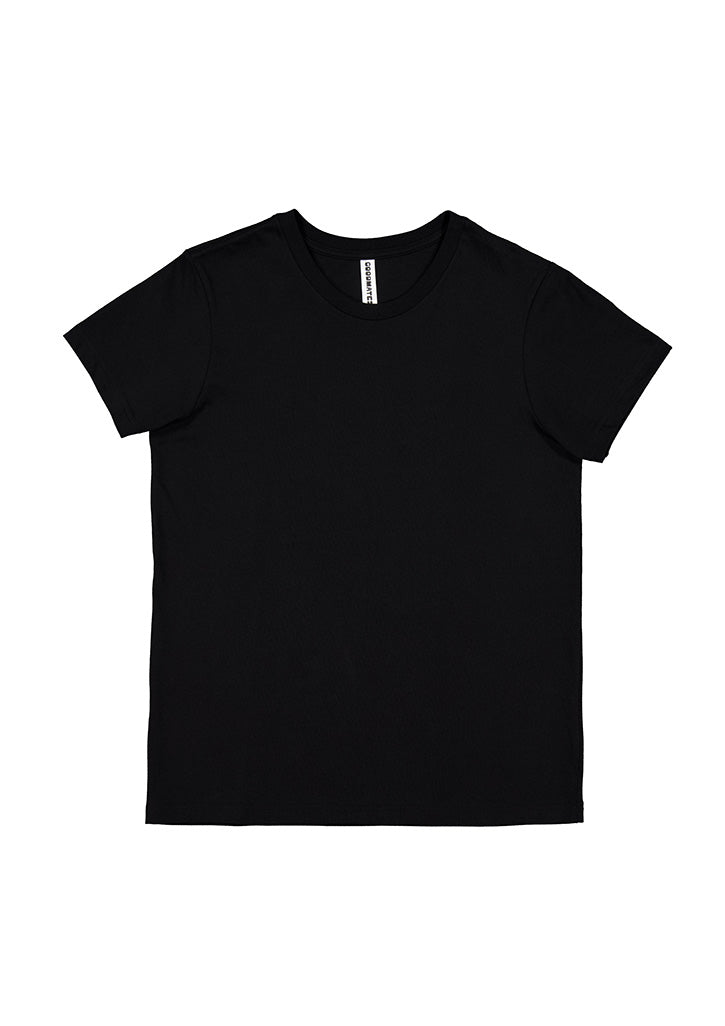 Basis Womens Short Sleeve Tee - Black back