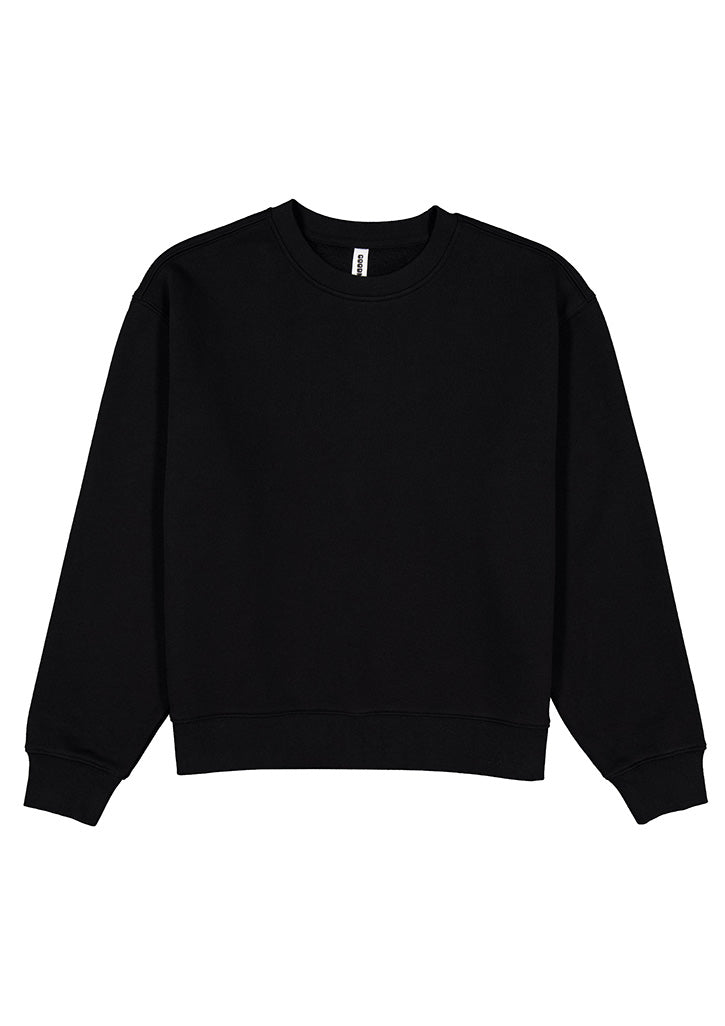 Everyday Womens Crew Sweatshirt - Black back