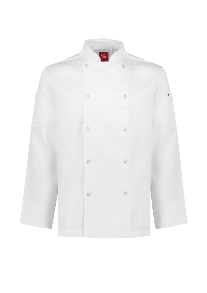 Mens Zest Long Sleeve Jacket - White