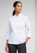 Womens Alfresco Long Sleeve Chef Jacket - White