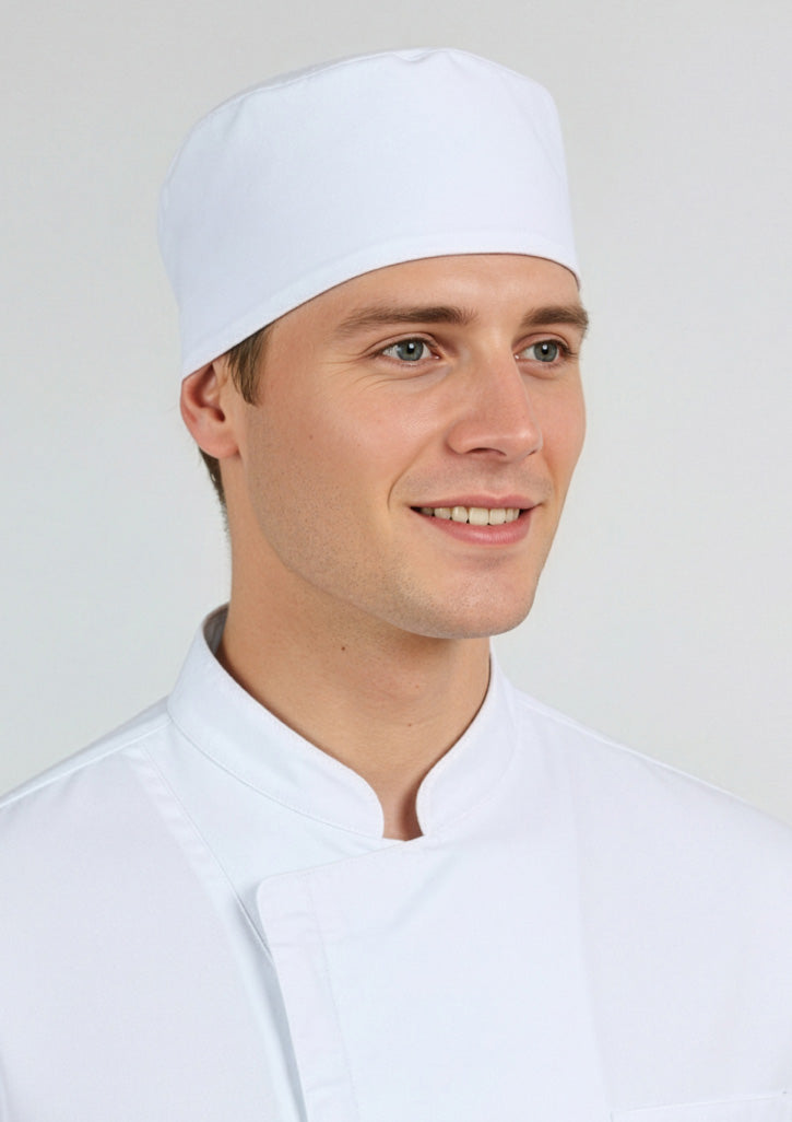 Mesh Flat Top Hat - White