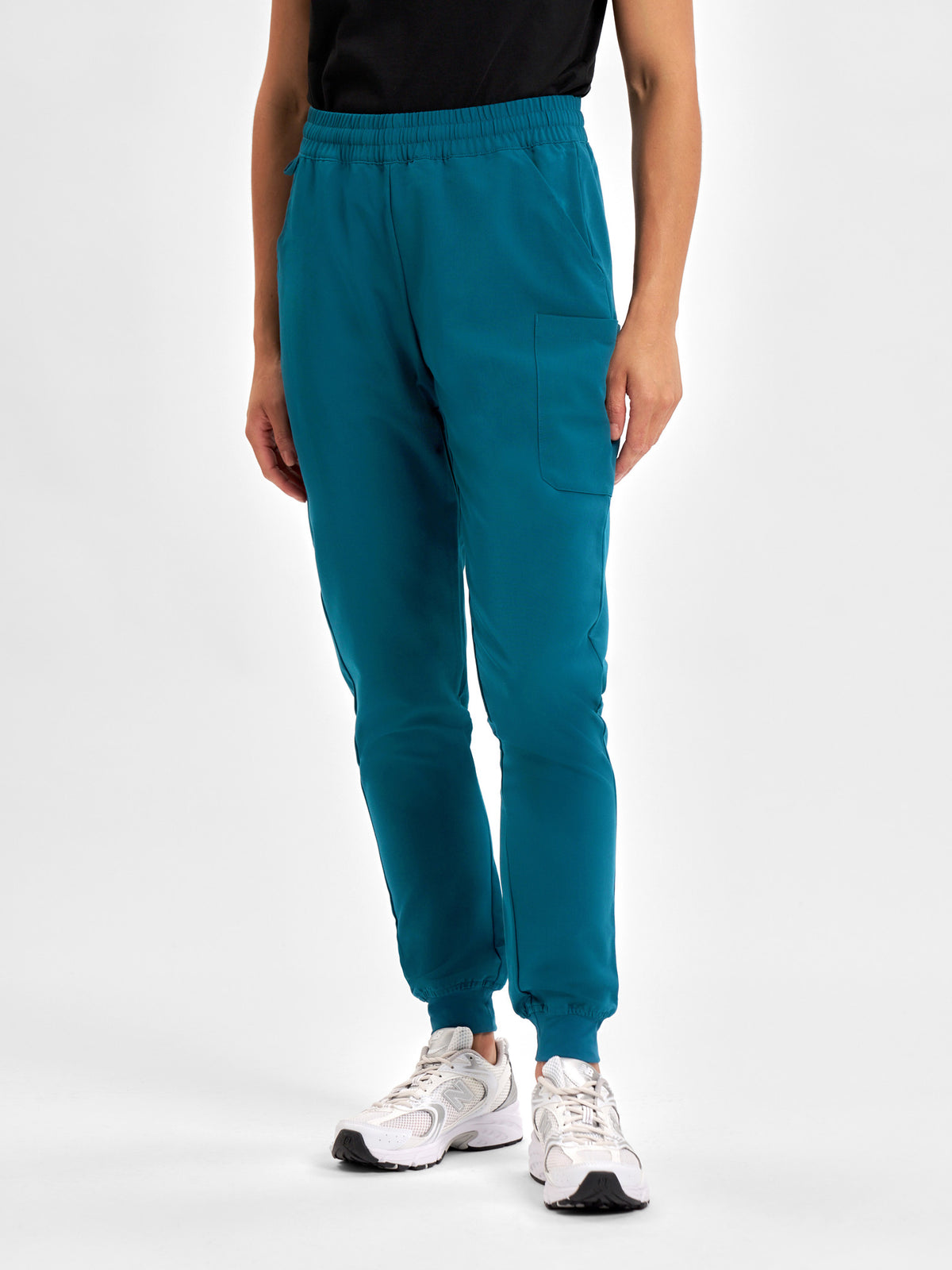 Pulse Womens Jogger Scrub Pant - Caribbean Blue back