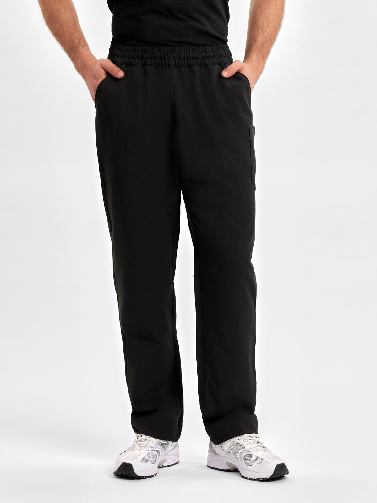 Pulse Unisex Straight Leg Scrub Pant - Black back