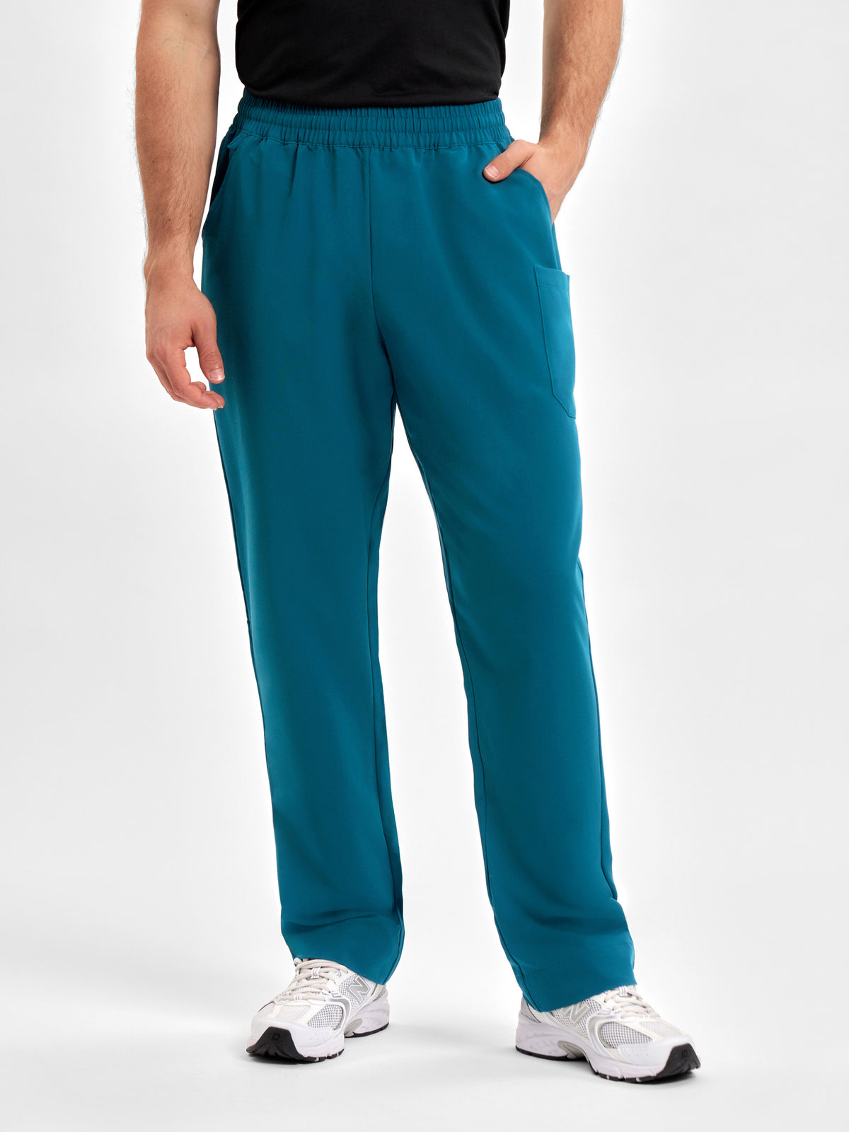 Pulse Unisex Straight Leg Scrub Pant - Caribbean Blue back