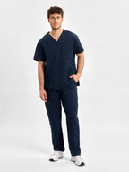 Pulse Unisex Straight Leg Scrub Pant - Midnight Navy