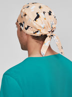 Printed Unisex Scrub Cap - Puppies back