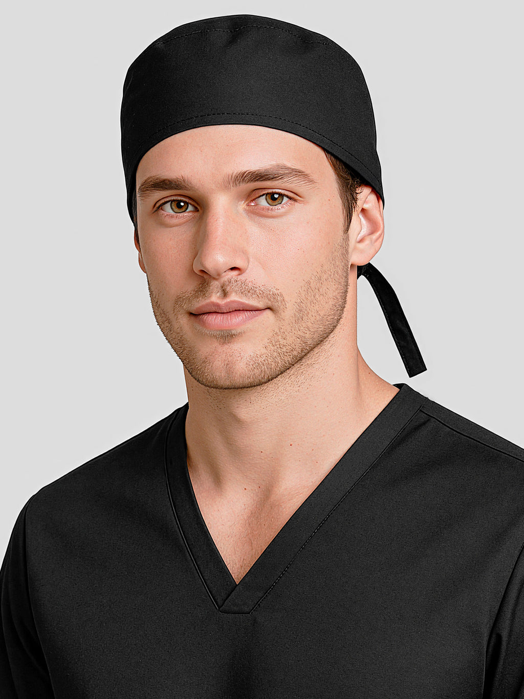 Reversible Unisex Scrub Cap - Black back