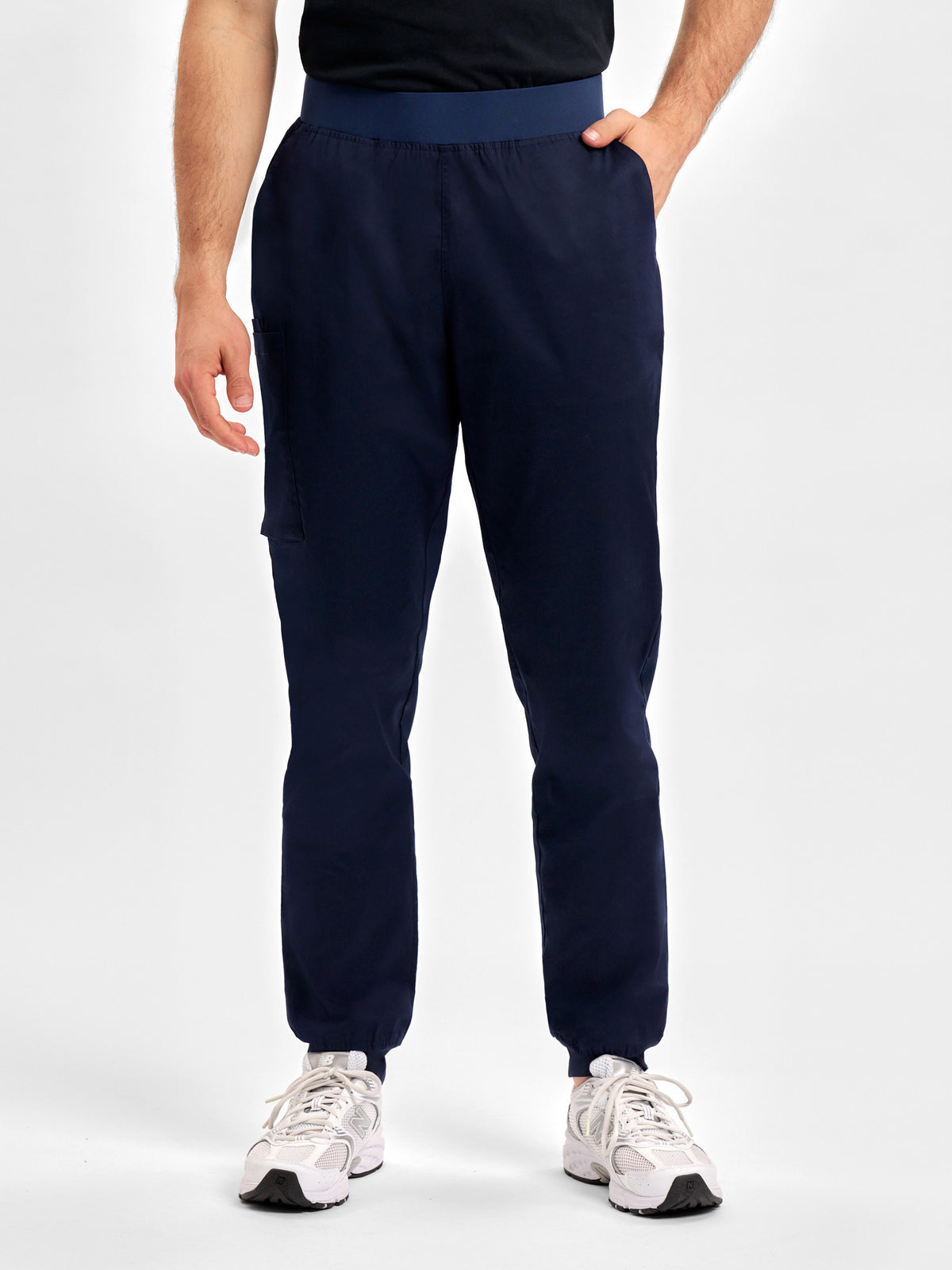 Riley Mens Slim Leg Jogger Scrub Pant - Midnight Navy back