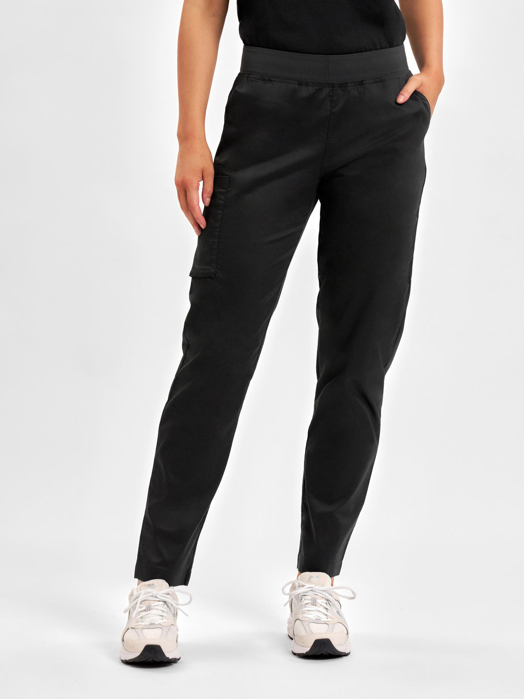 Riley Womens Straight Leg Scrub Pant - Black back