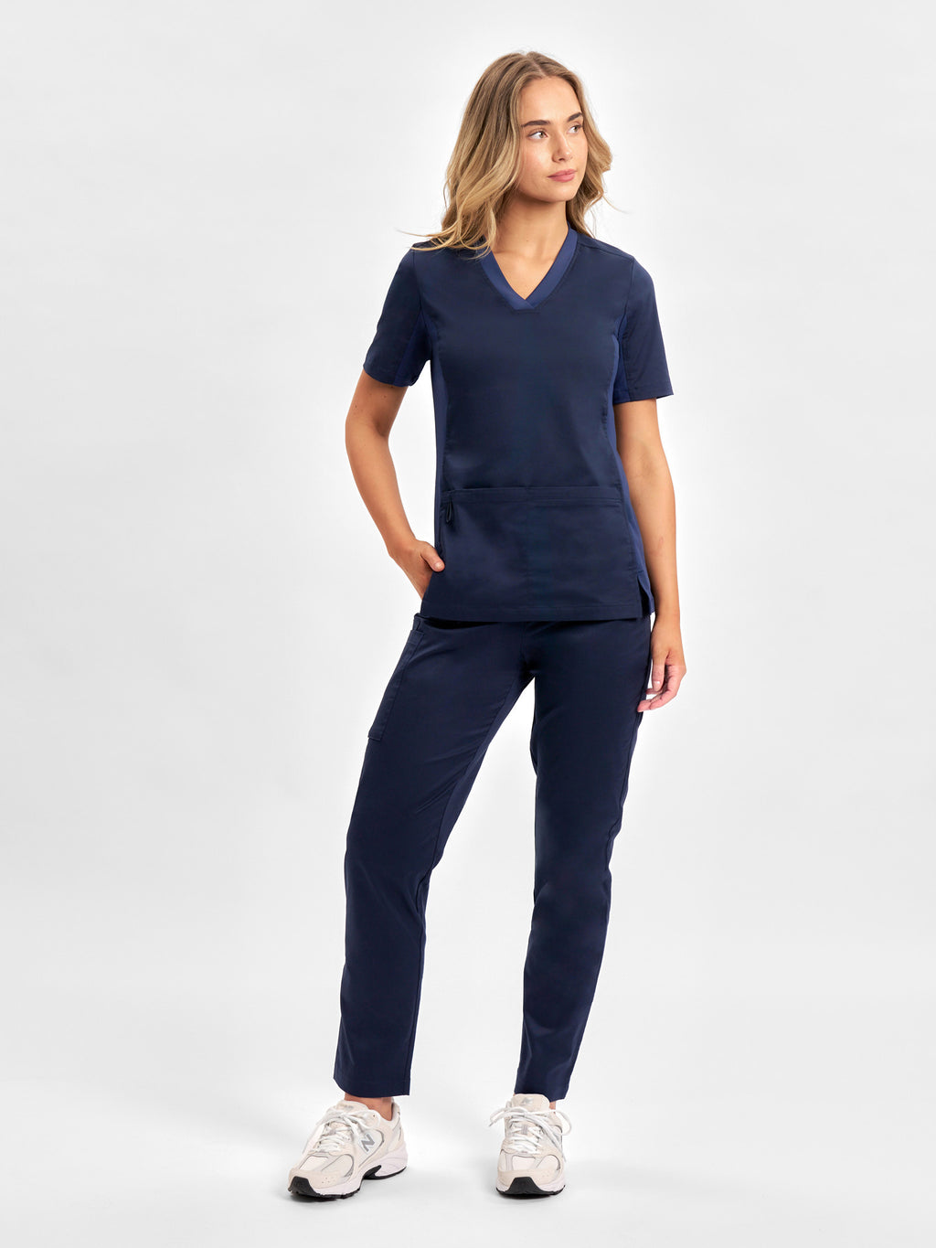 Riley Womens Straight Leg Scrub Pant - Midnight Navy