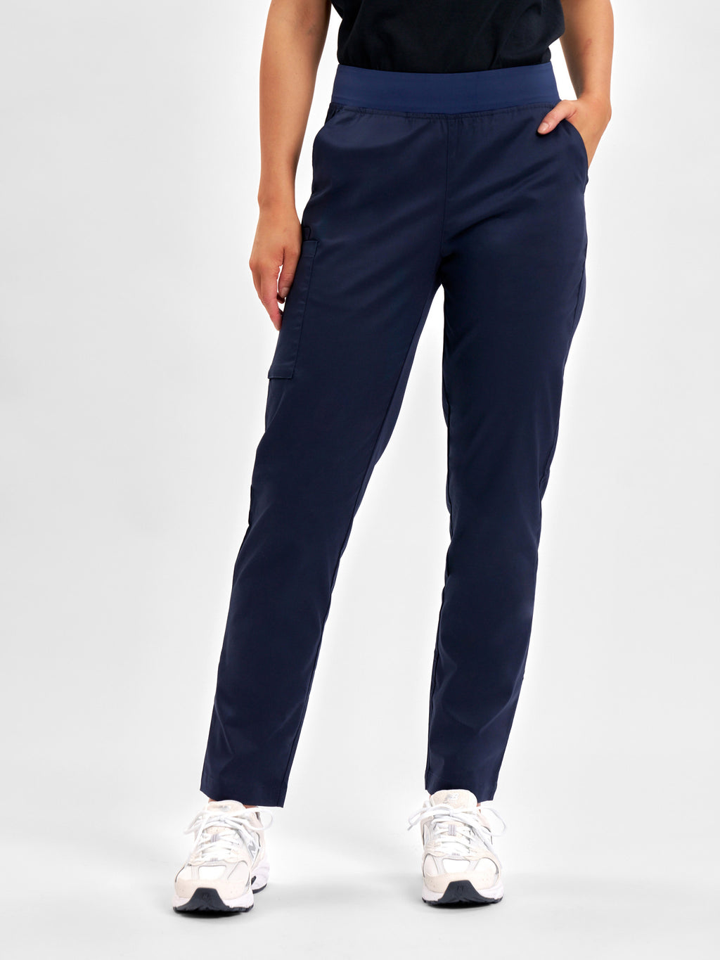 Riley Womens Straight Leg Scrub Pant - Midnight Navy back