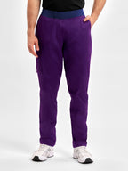 Riley Mens Straight Leg Scrub Pant - Purple back