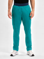 Riley Mens Straight Leg Scrub Pant - Teal back