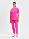 Womens Pink Jogger Scrub Pant - Pink