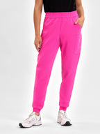 Womens Pink Jogger Scrub Pant - Pink back