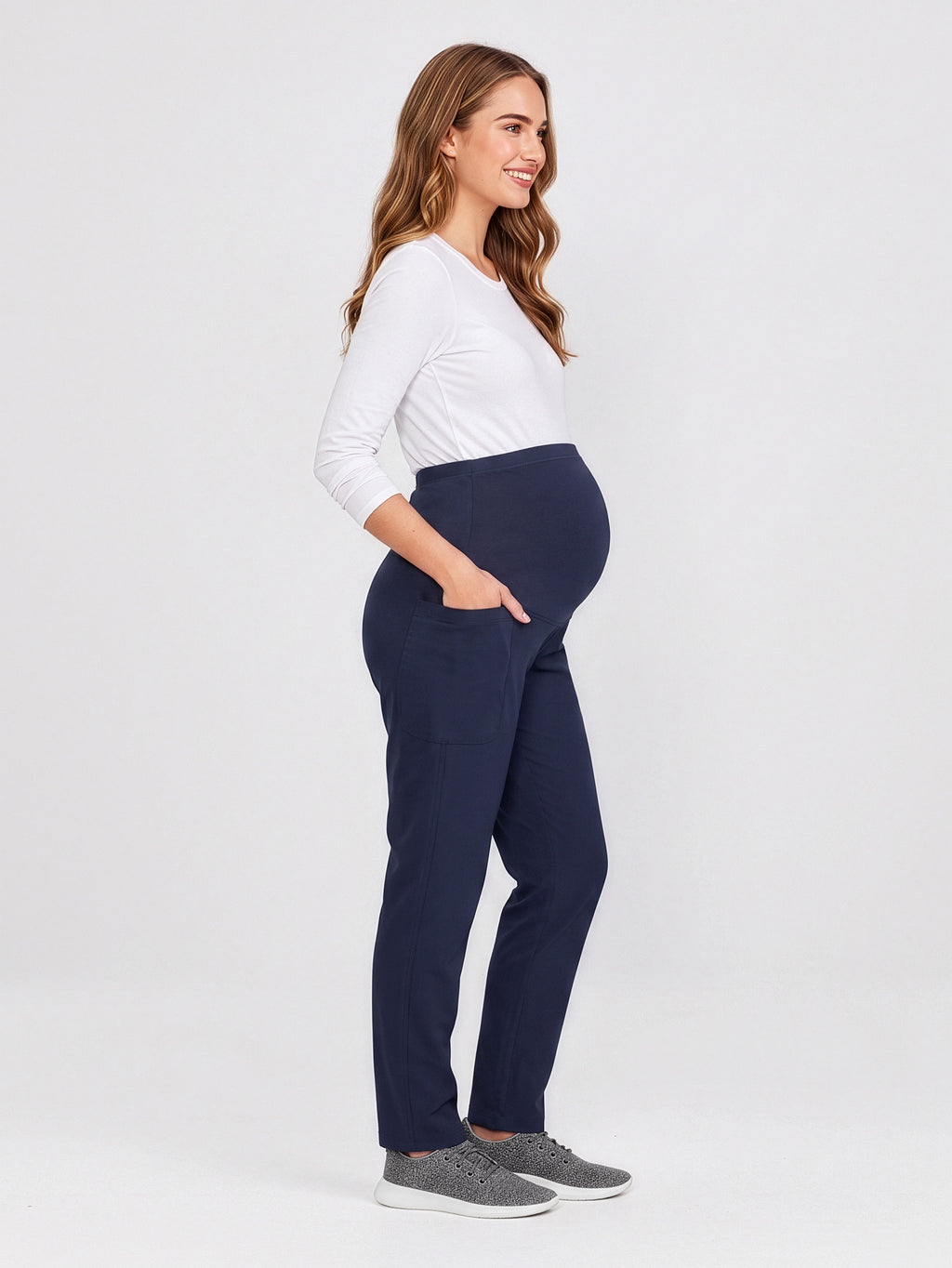 Rose Womens Maternity Scrub Pant - Midnight Navy