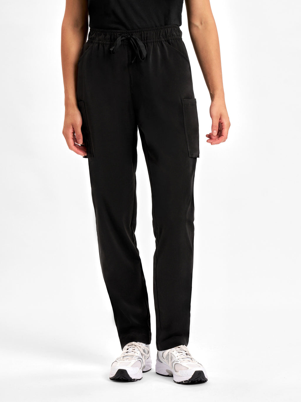Avery Womens Slim Leg Scrub Pant - Black back