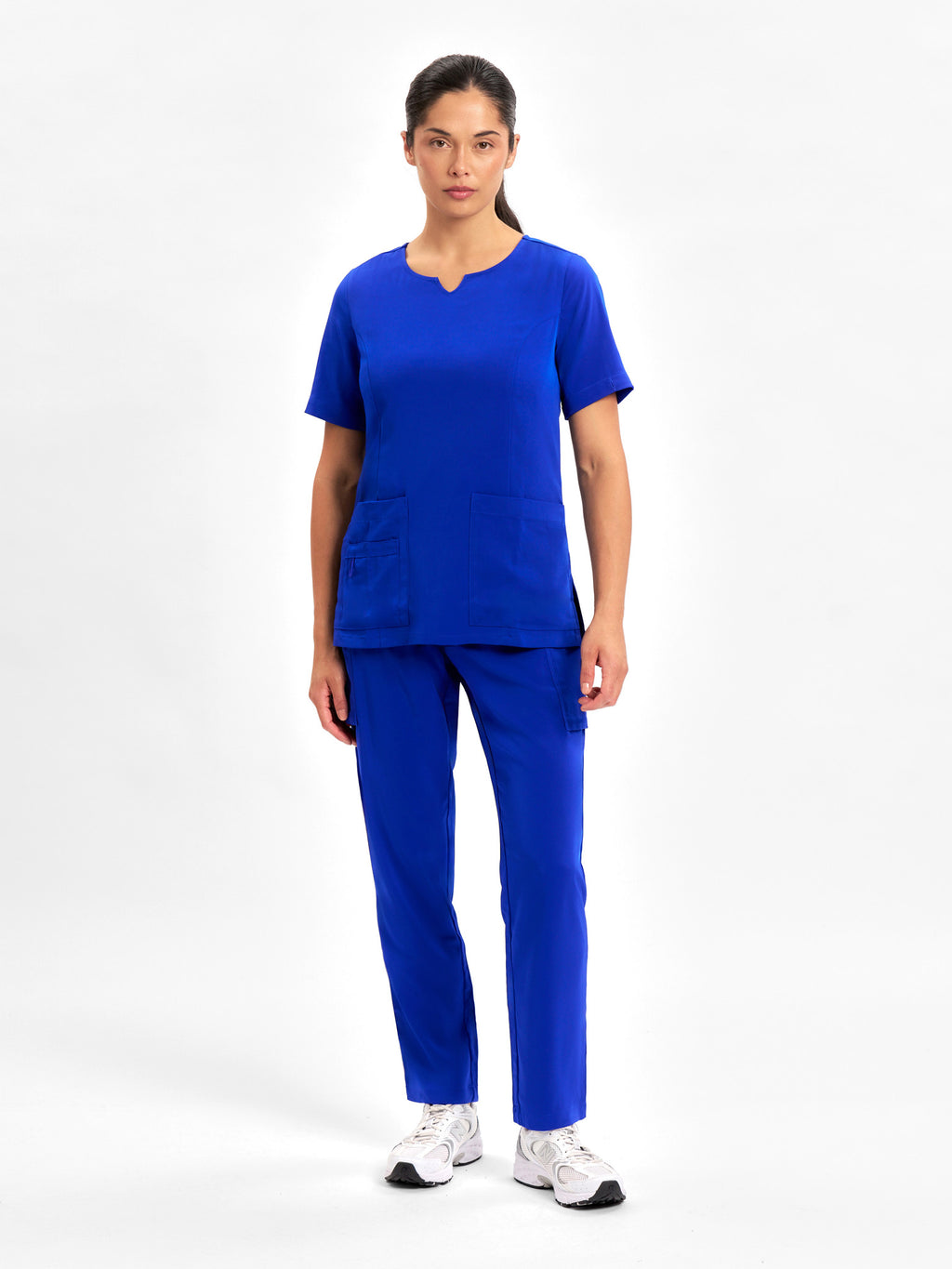 Avery Womens Slim Leg Scrub Pant - Electric Blue