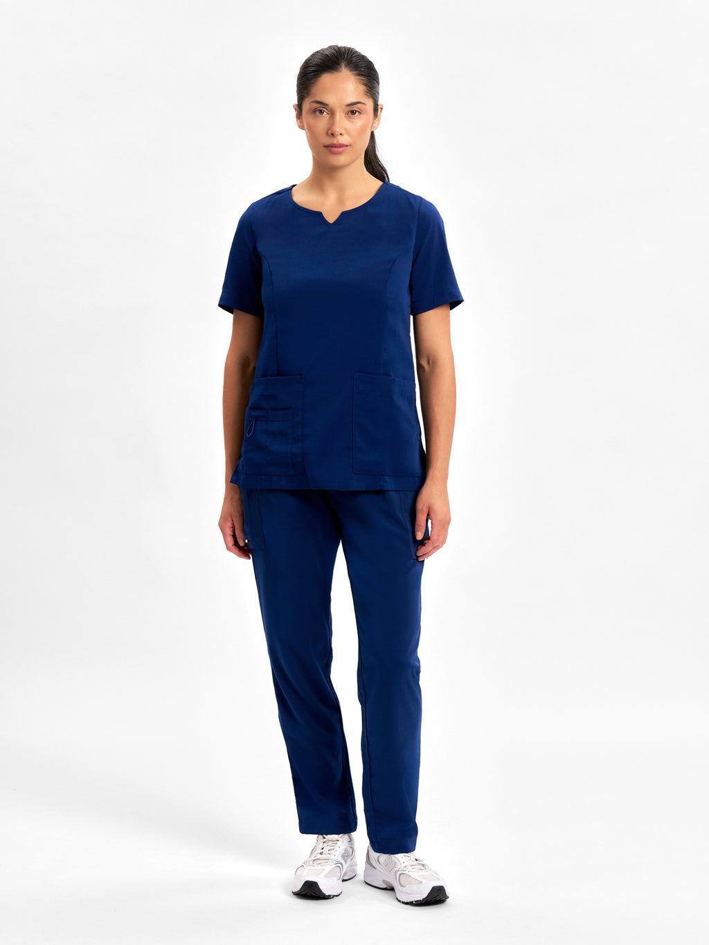 Avery Womens Slim Leg Scrub Pant - Navy