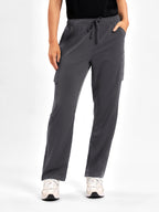 Avery Womens Straight Leg Scrub Pant - Charcoal back