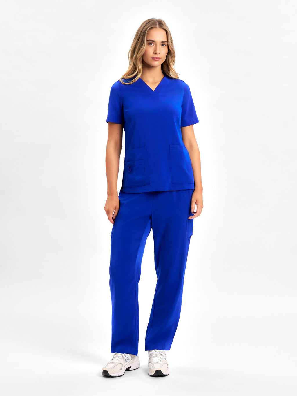 Avery Womens Straight Leg Scrub Pant - Electric Blue