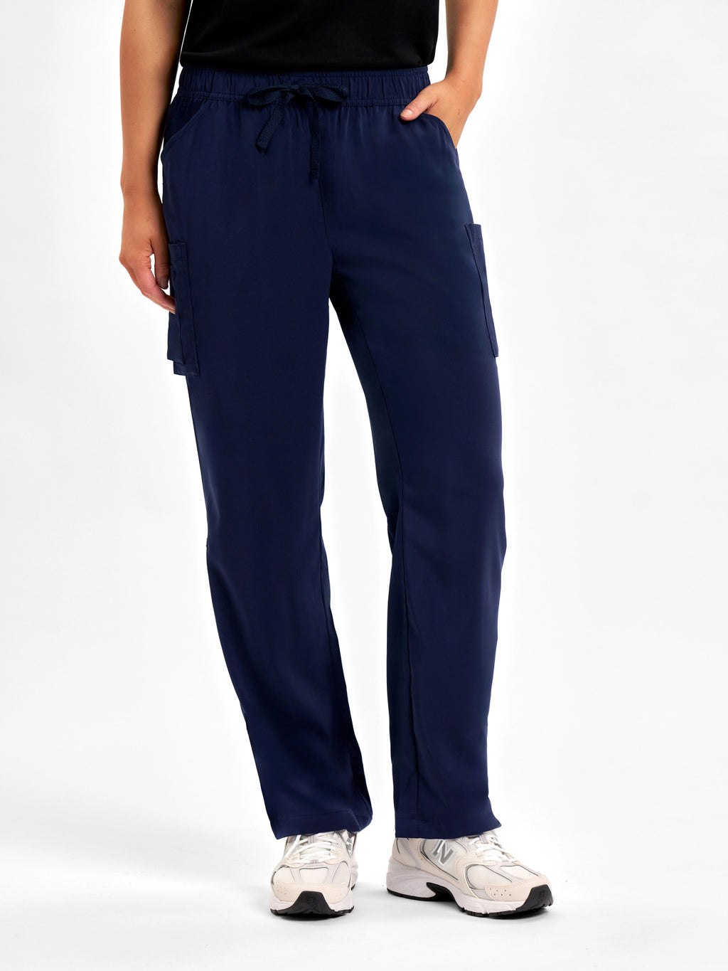 Avery Womens Straight Leg Scrub Pant - Midnight Navy back