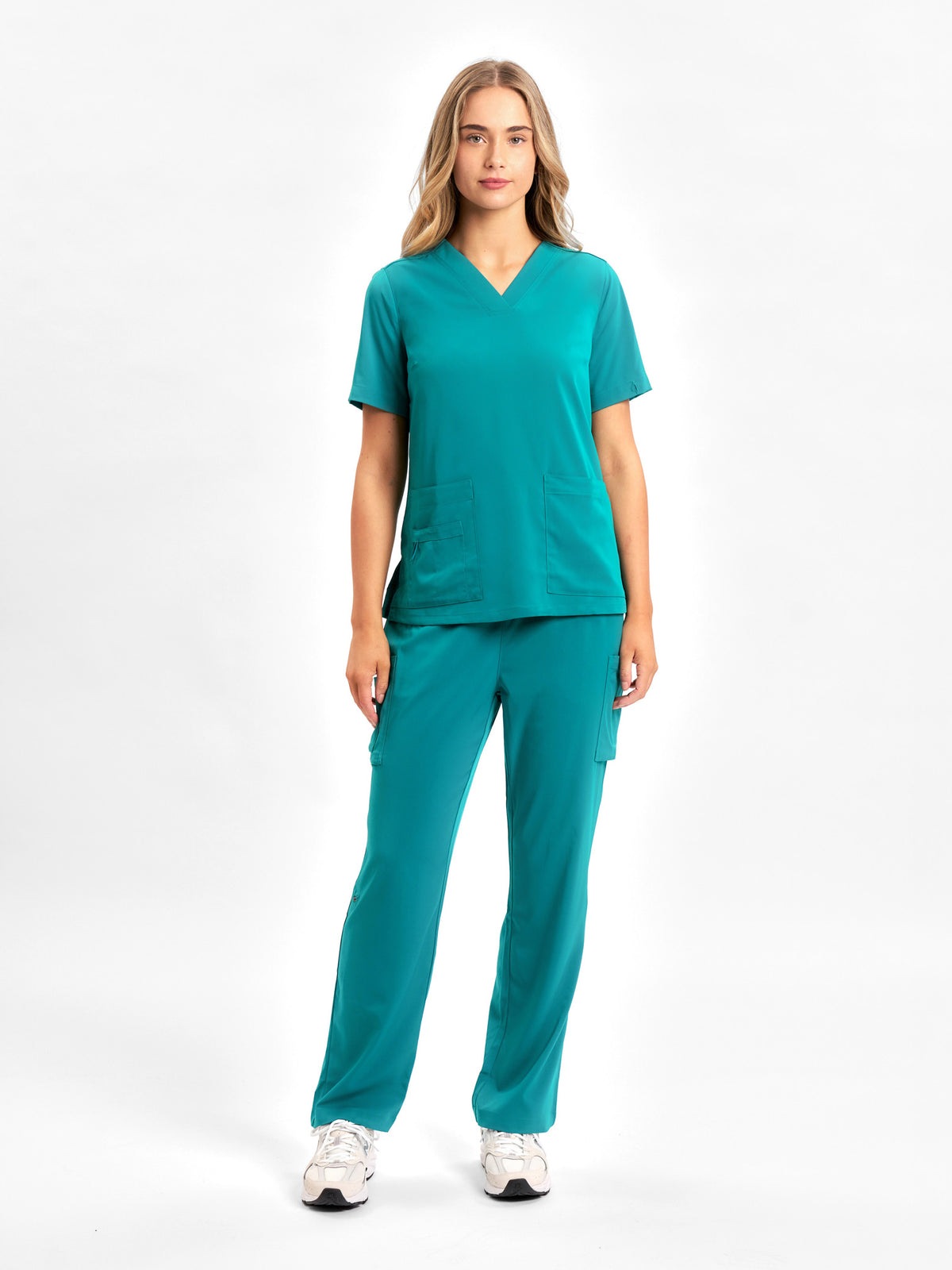 Avery Womens Straight Leg Scrub Pant - Teal