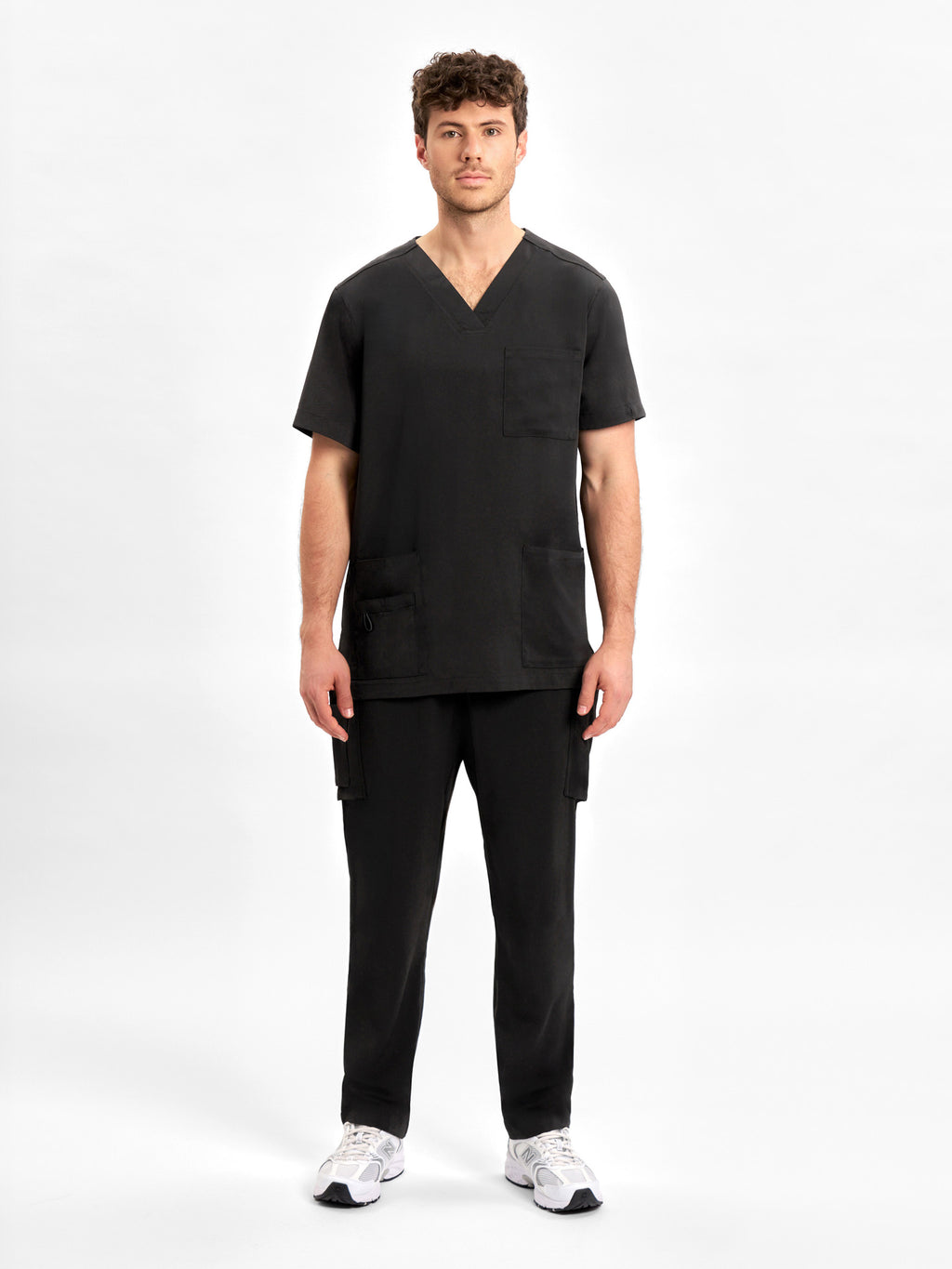 Avery Mens Straight Leg Scrub Pant - Black