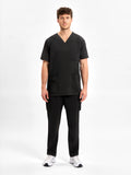 Avery Mens Straight Leg Scrub Pant - Black