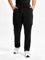 Avery Mens Straight Leg Scrub Pant - Black back