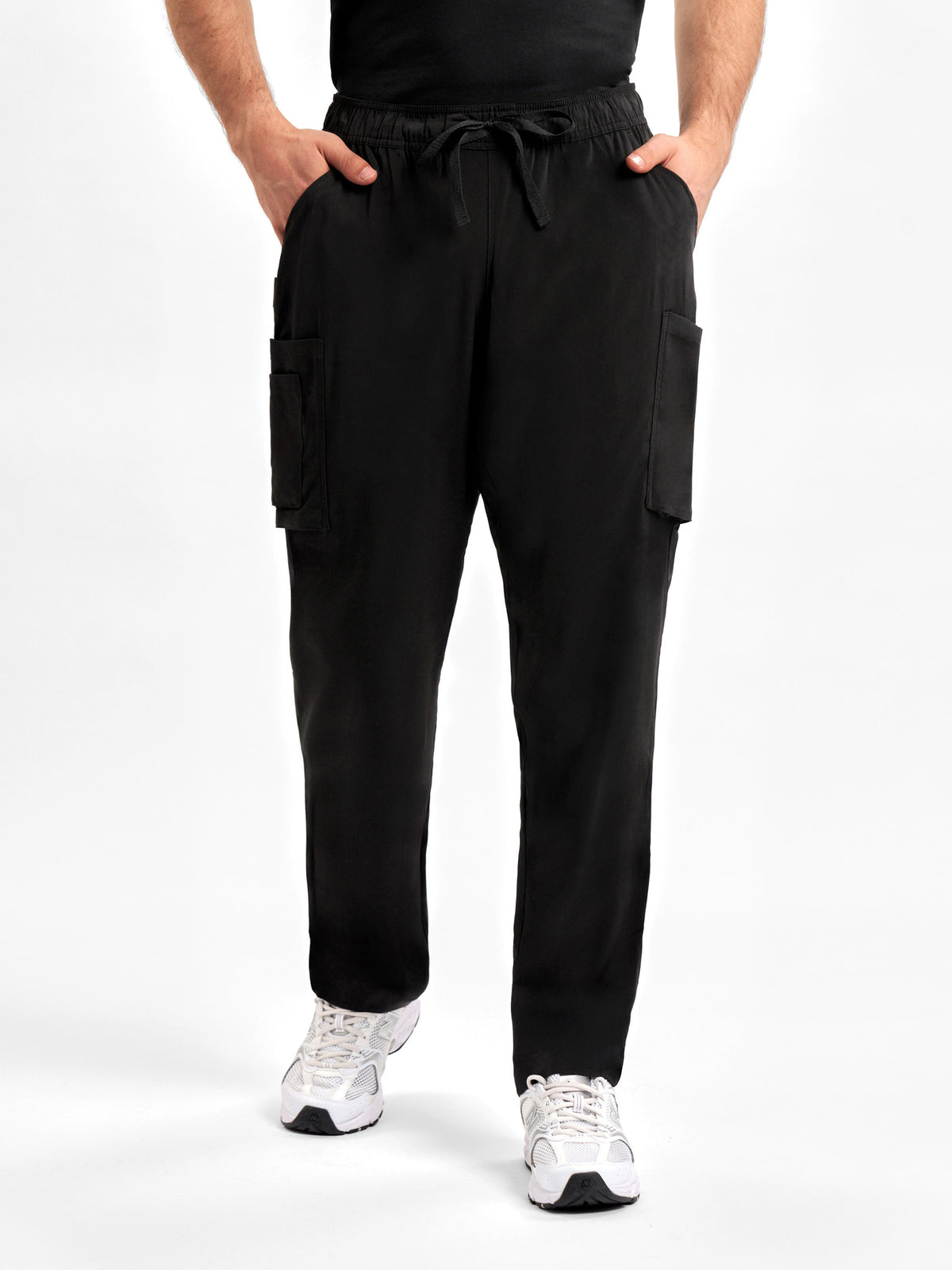Avery Mens Straight Leg Scrub Pant - Black back