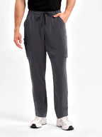 Avery Mens Straight Leg Scrub Pant - Charcoal back