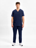 Avery Mens Straight Leg Scrub Pant - Midnight Navy