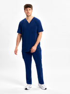 Avery Mens Straight Leg Scrub Pant - Navy