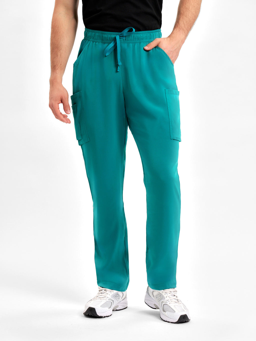 Avery Mens Straight Leg Scrub Pant - Teal back