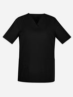 Tokyo Womens Scrub Top - Black back