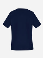 Tokyo Womens Scrub Top - Midnight Navy back
