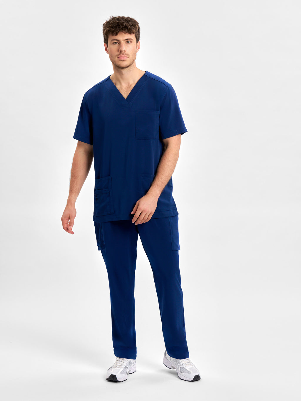 Avery Mens V-Neck Scrub Top - Navy back