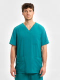 Avery Mens V-Neck Scrub Top - Teal