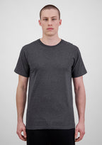 Basis Mens Short Sleeve Tee - Charcoal Marle