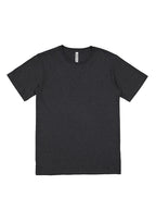 Basis Mens Short Sleeve Tee - Charcoal Marle back